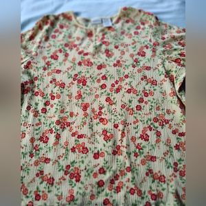 WHITE STAG Ladies Pullover Blouse  Size 22/24W Short Sleeves Smoke Free Home